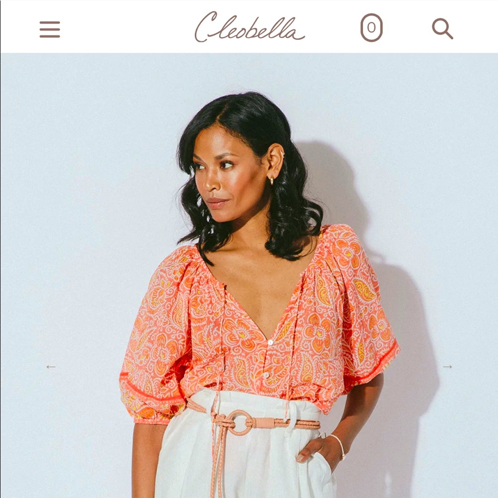 Cleobella Layla blouse/ blossom